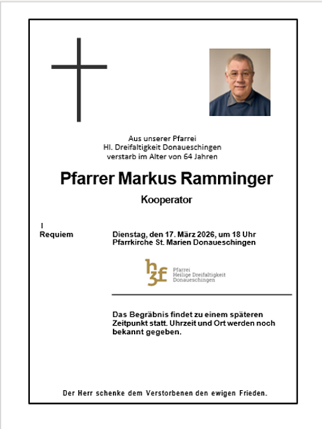 Quelle: Pfarrbüro Donaueschingen